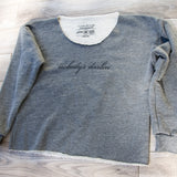 Nobody's Darlin' Loose-fitting Athletic Cropped Sweatshirt