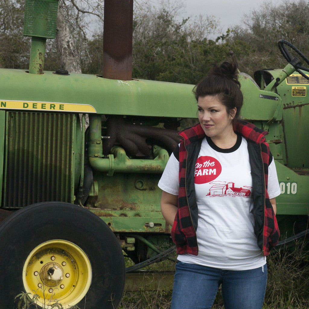 on the farm unisex 100% jersey cotton